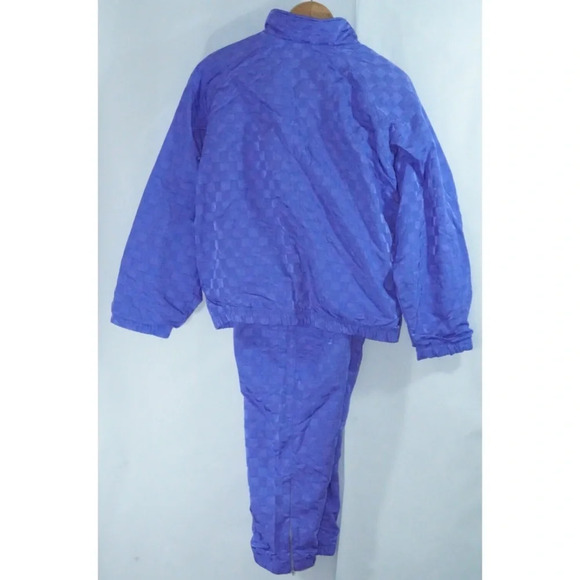 Sweatsuit Head 2 Piece Purple Zip leg Size L - Picture 5 of 8